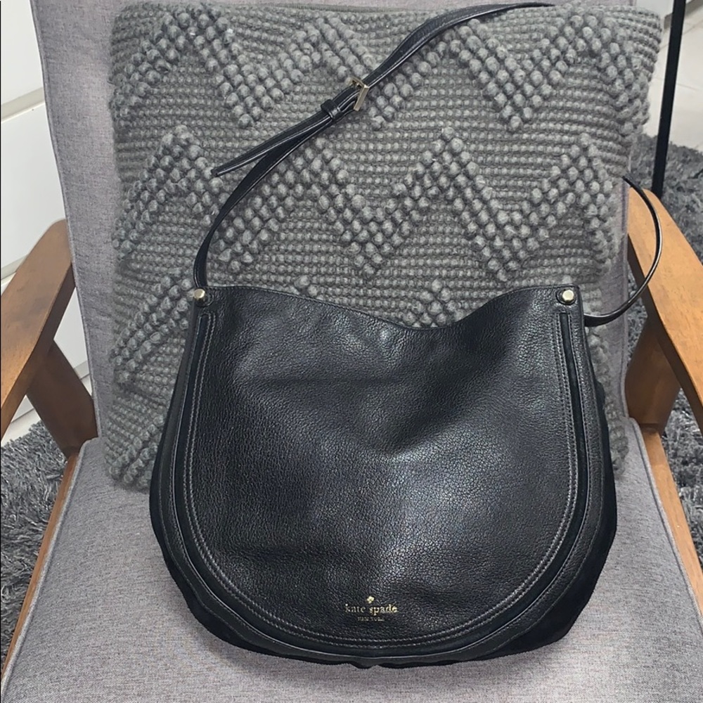 Kate Spade hobo crossbody bag, black
